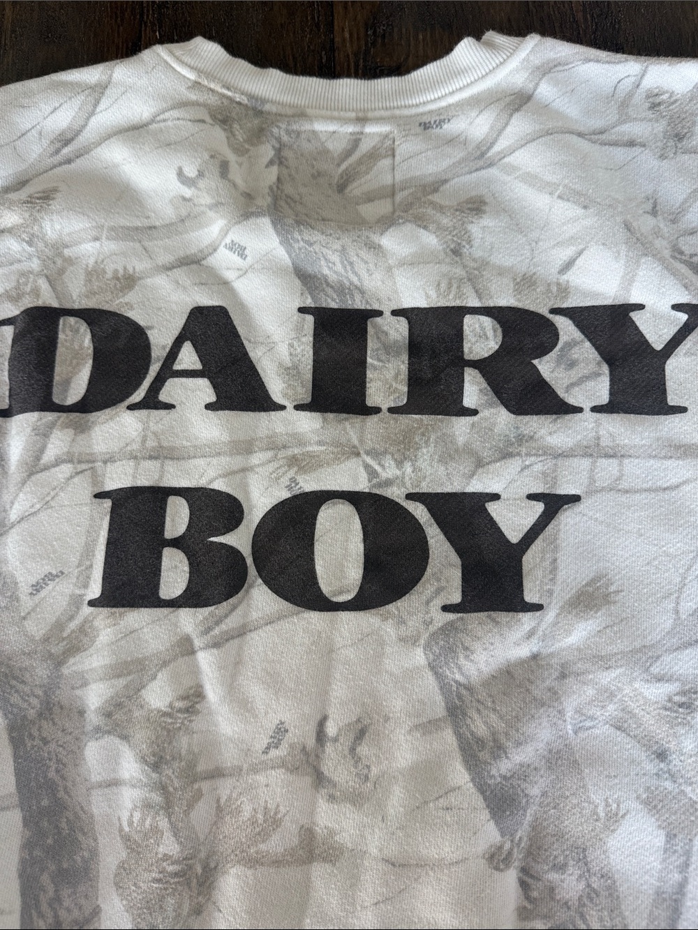 Dairy Boy Printed Crewneck Sweatshirt - White - Picture 8 of 10